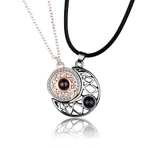 Pärchen Kette Sonne und Mond