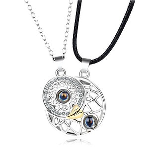 Pärchen Kette Sonne und Mond
