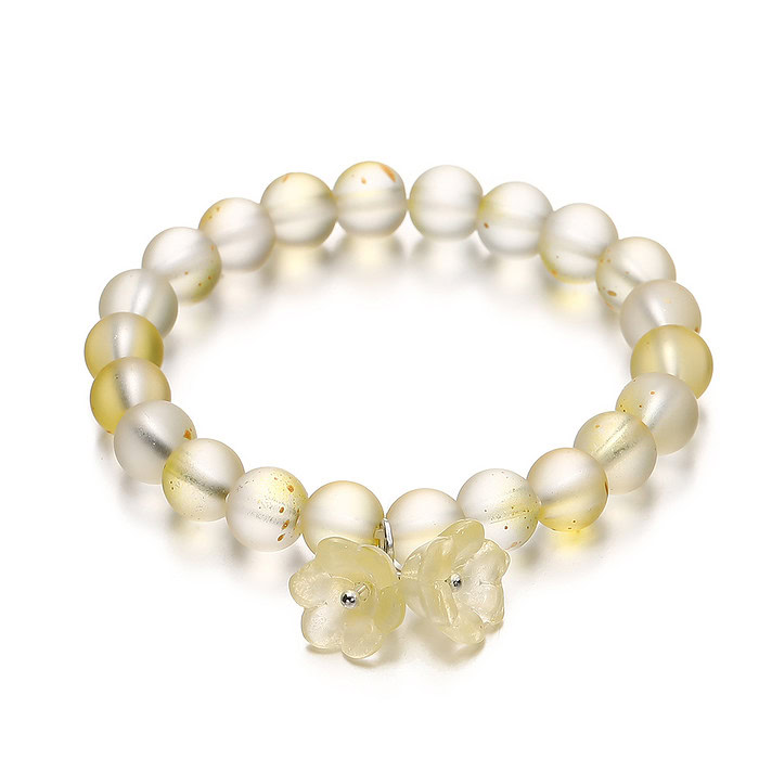 Armband Gelb Mit Blumen