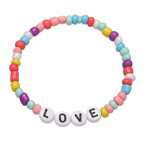 Armband Buchstaben Perlen LOVE