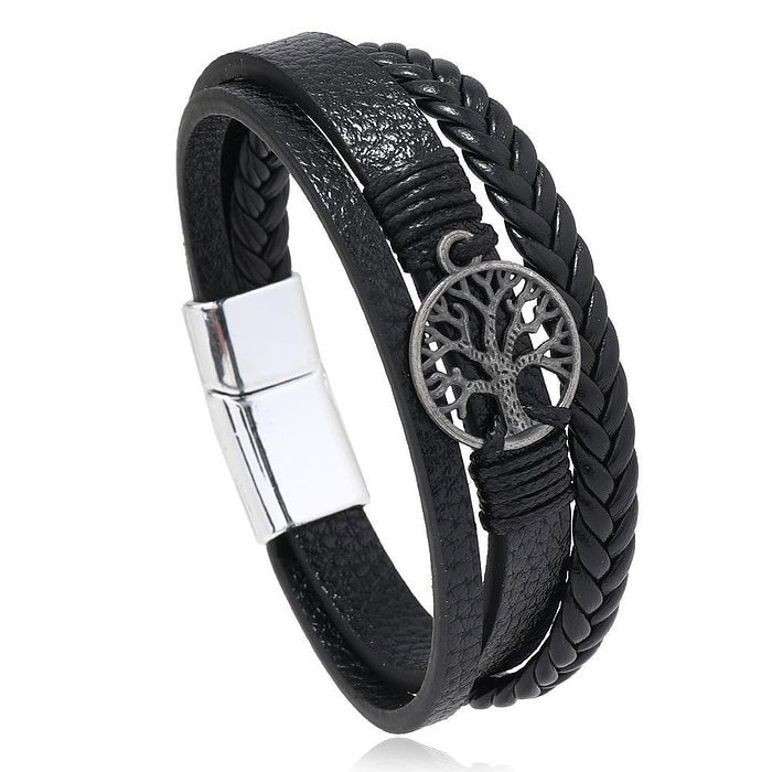 Lederarmband Lebensbaum