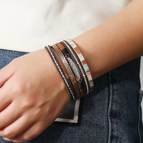 Boho Armband Leder