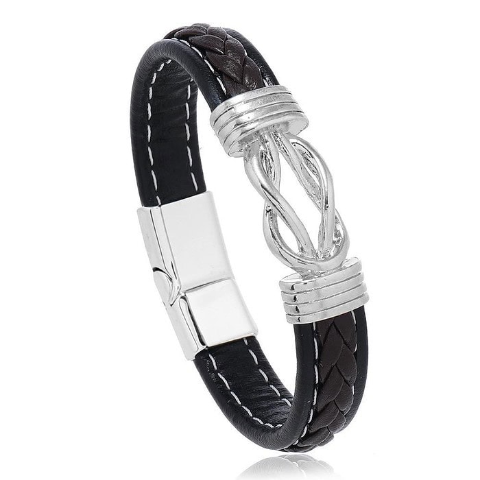Armband Leder Makramee – Bild 4