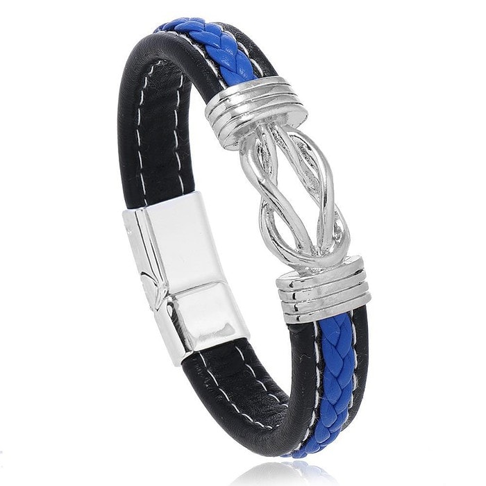 Armband Leder Makramee – Bild 5