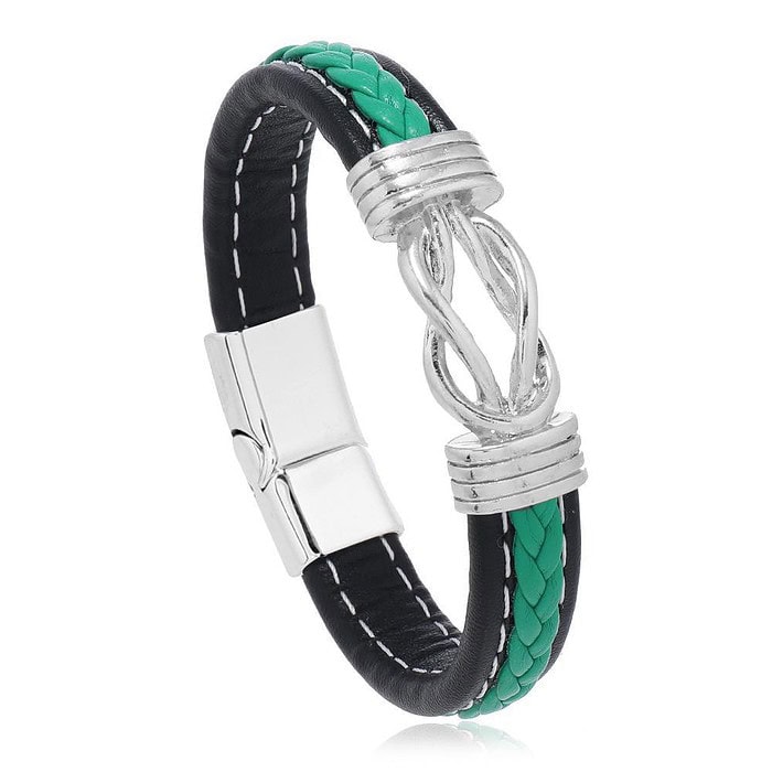 Armband Leder Makramee – Bild 6