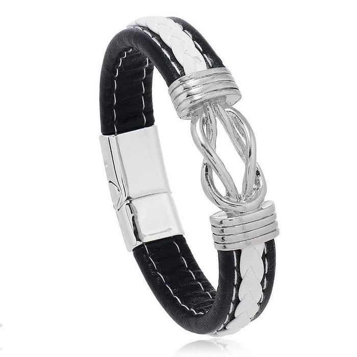 Armband Leder Makramee – Bild 7