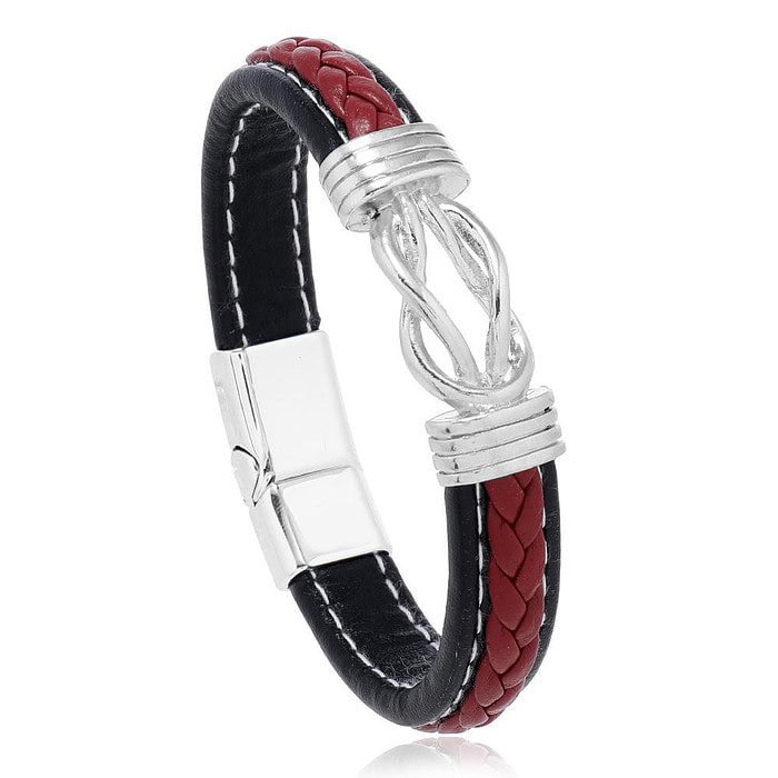 Armband Leder Makramee – Bild 8