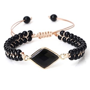Schwarz Armband Couple