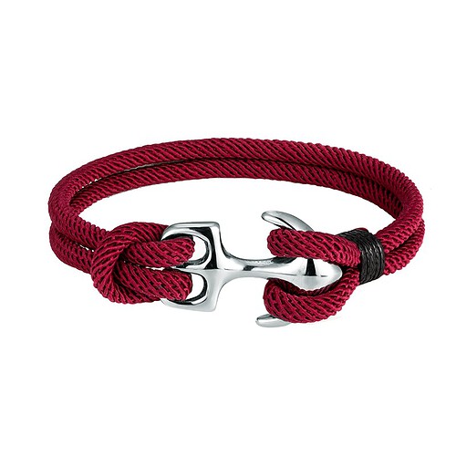 Maritime Armband Weinrot