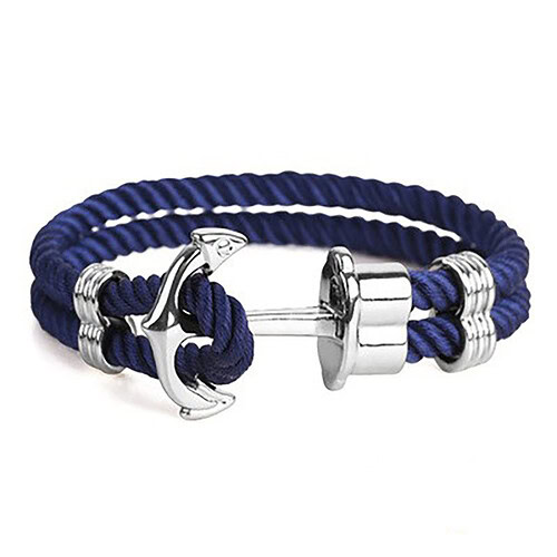 Armband Mit Ankerverschluss Dunkelblau