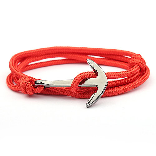 Armband mit ankerverschluss Rot
