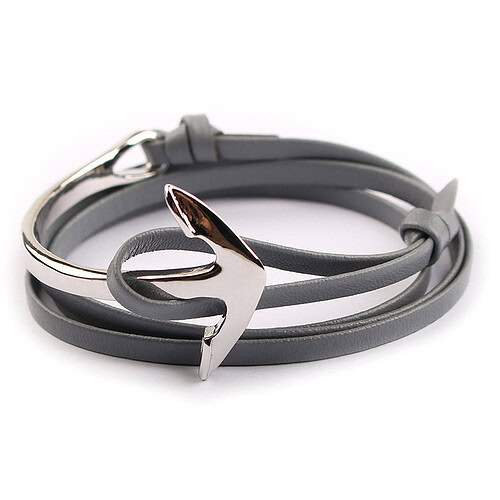 Anker Armband Leder Herren