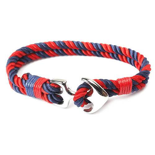 Armband Reepschnur Blau Rot