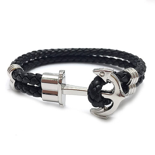 Makramee Armband Anker