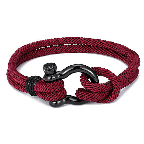 Nautics Armband Weinrot