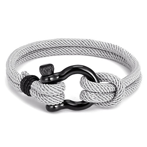 Armband Hufeisen Grau