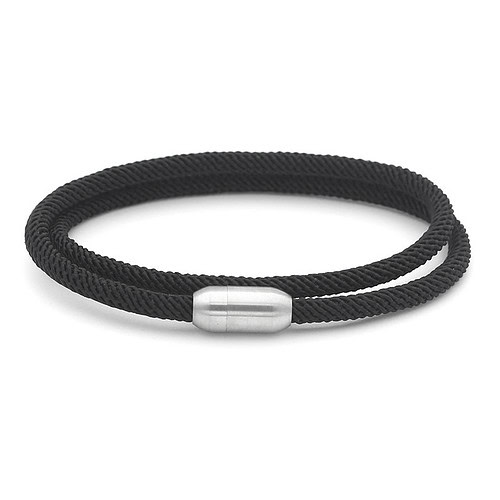 Armband Segeltau Schwarz