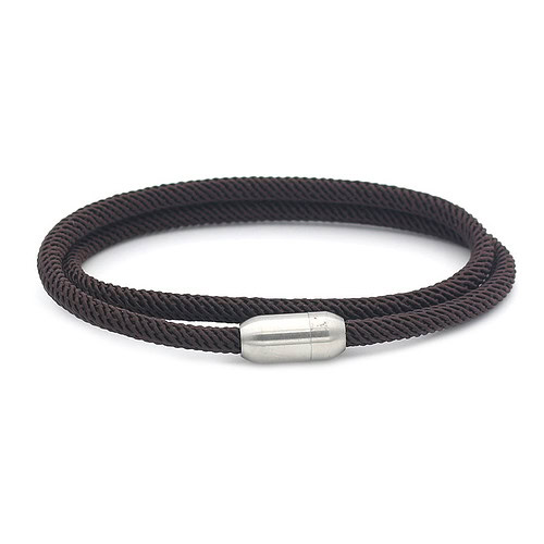 Segeltau Armband Dunkelbraun