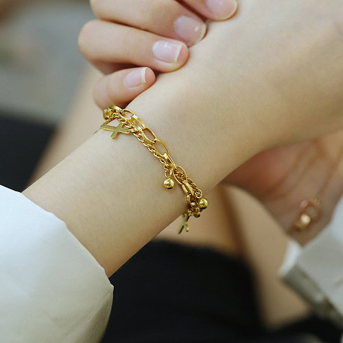 Bettelarmband Kreuz Damen
