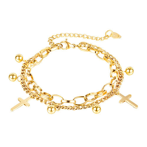 Bettelarmband Kreuz Damen