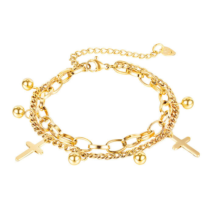Bettelarmband Kreuz Damen