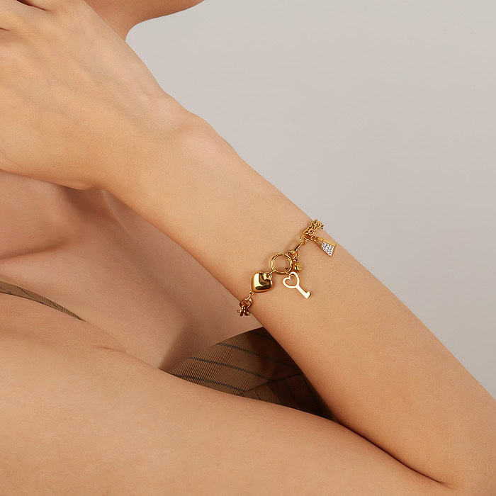 Armband Mit Schloss Und Schlüssel
