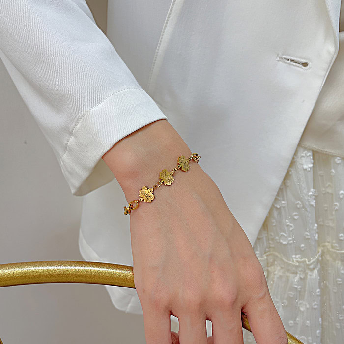 Leaf Anhänger Armband