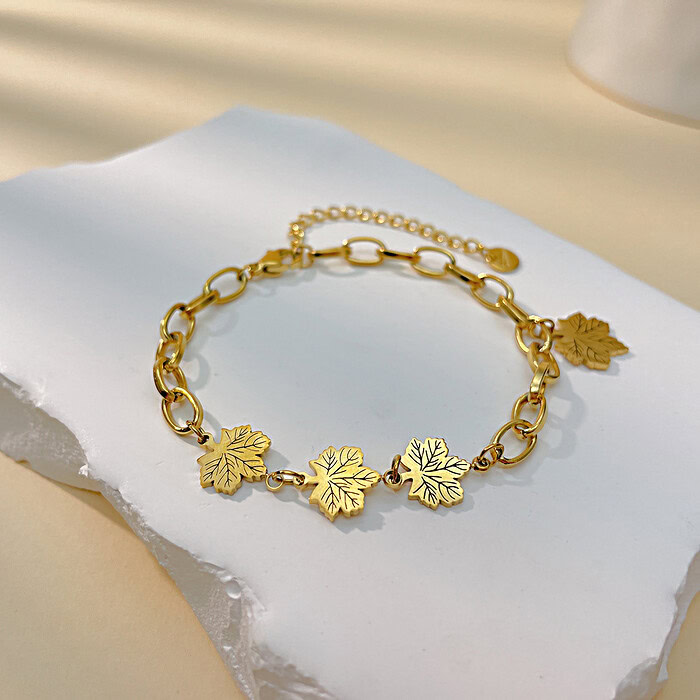 Leaf Anhänger Armband