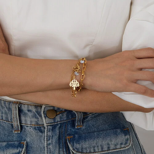 Armband Mit Anhänger Elefant Schmetterling