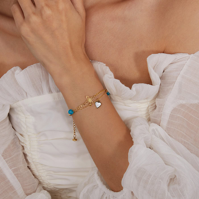 Armband mit Herz Anhänger – Bild 2