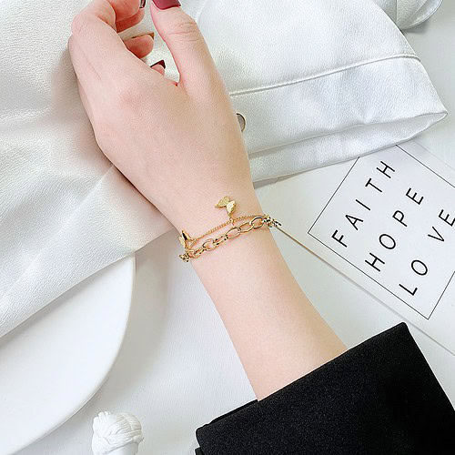 Schmetterling Armband Gold