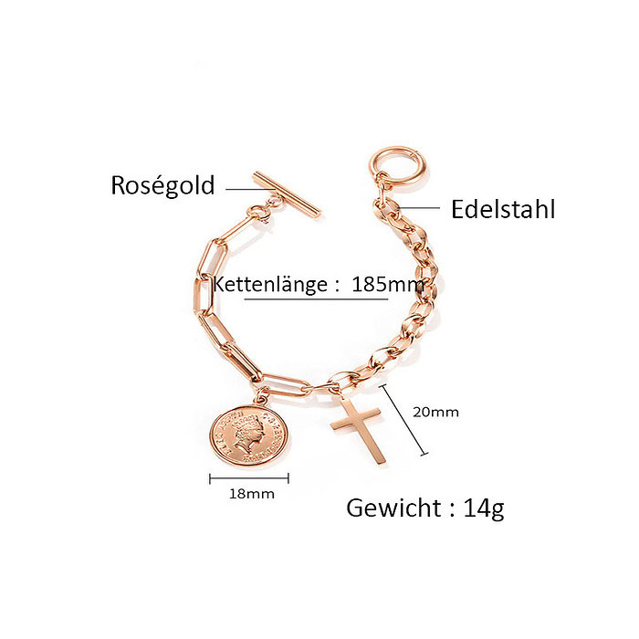 Titan Armband Mit Kreuz – Bild 2