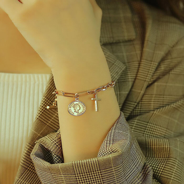 Titan Armband Mit Kreuz – Bild 5