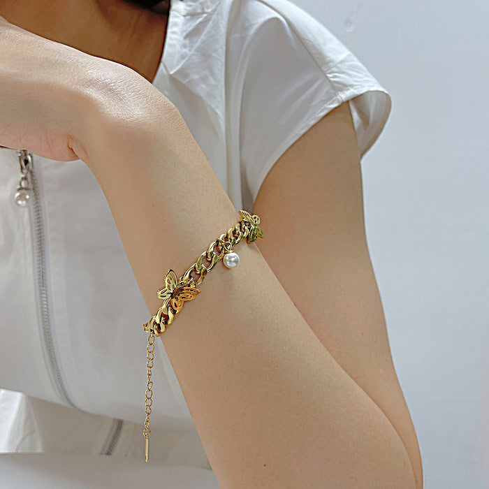 Schmetterling Perlen Armband