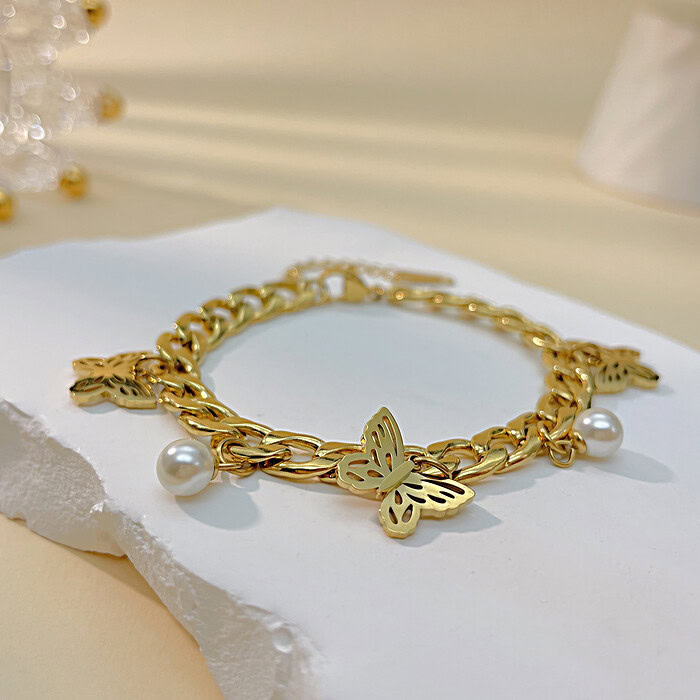 Schmetterling Perlen Armband