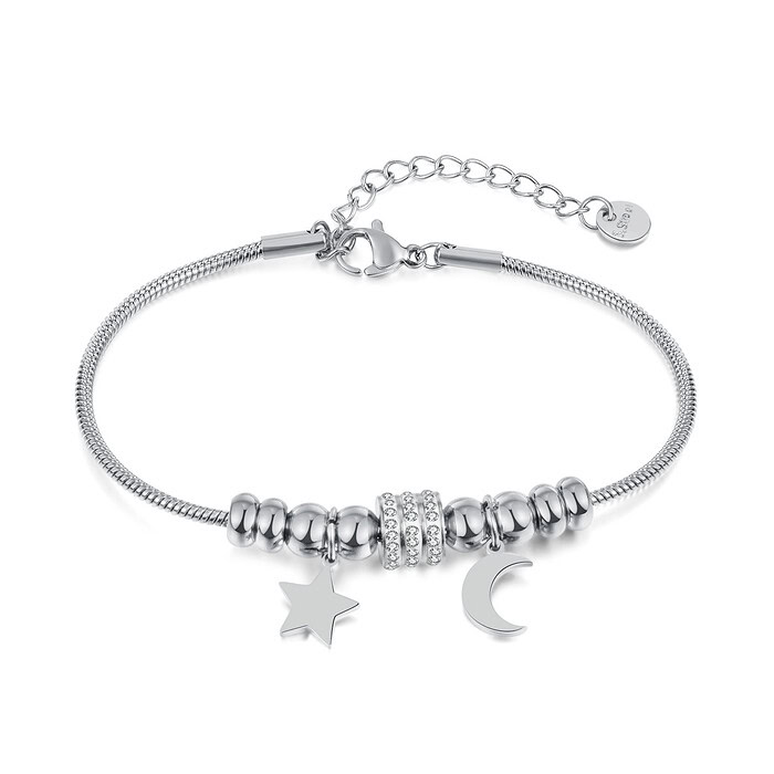 Bettelarmband Mit Stern Mond Anhänger – Bild 7
