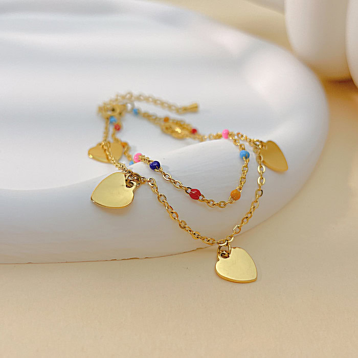 Bettelarmband Mit Herz Anhänger – Bild 4