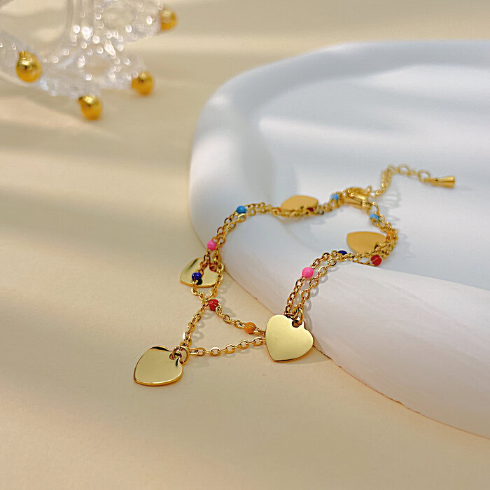 Bettelarmband Mit Herz Anhänger – Bild 3
