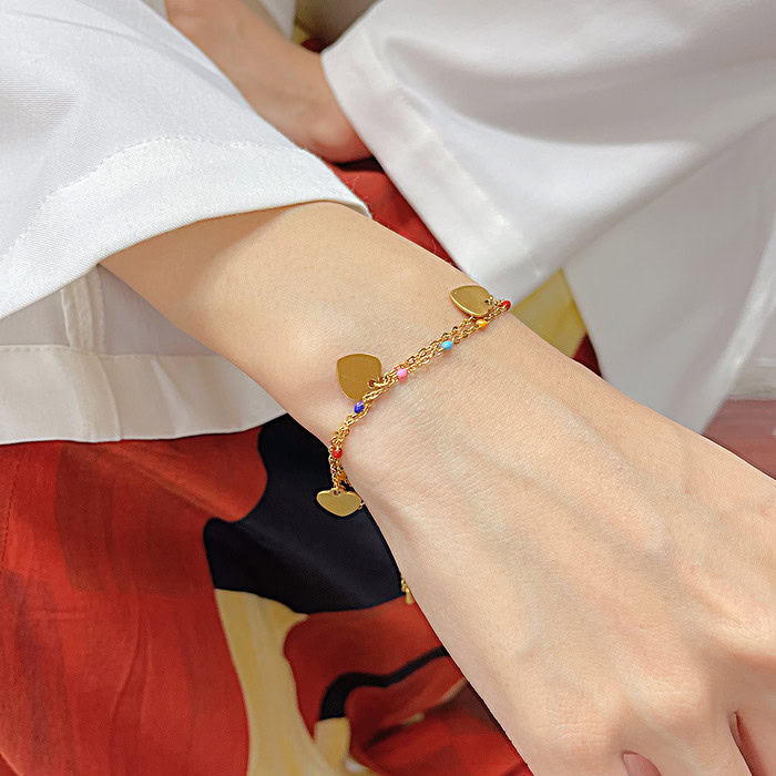 Bettelarmband Mit Herz Anhänger – Bild 2