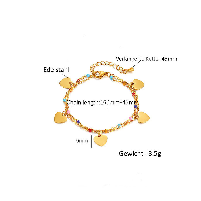 Bettelarmband Mit Herz Anhänger – Bild 5
