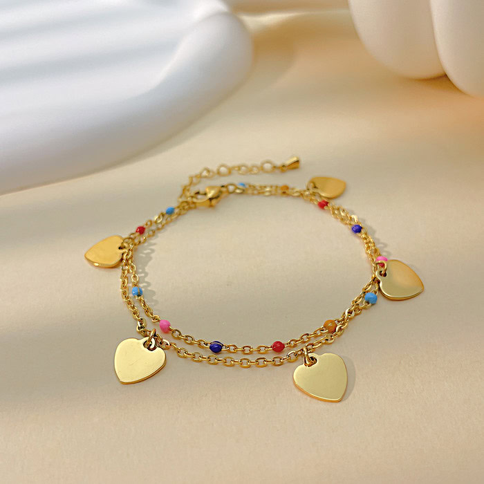 Bettelarmband Mit Herz Anhänger – Bild 6