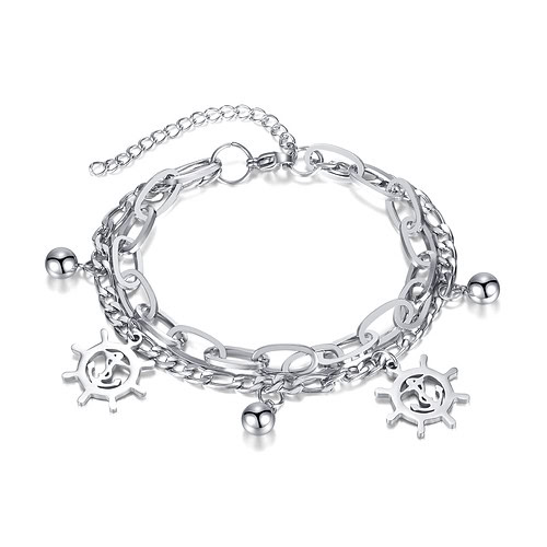 Anker Anhänger Armband Titan