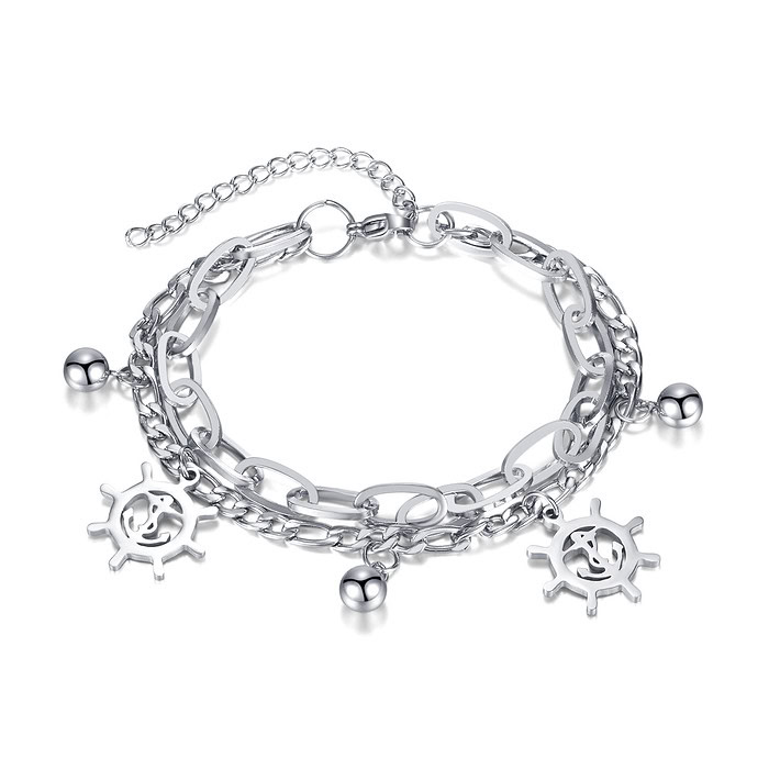 Anker Anhänger Armband Titan