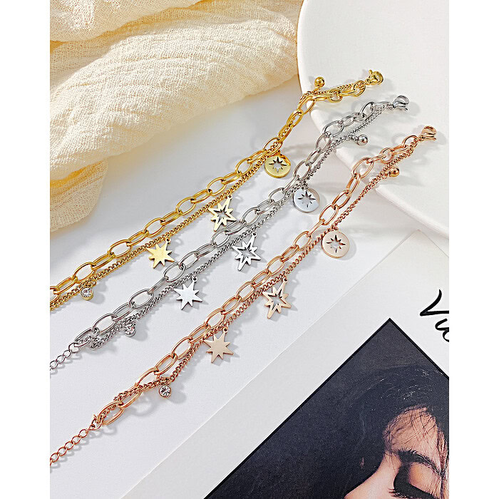 Armband Mit Schneeflocke Anhänger – Bild 2