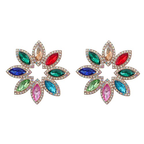 Bunte Strass Ohrringe