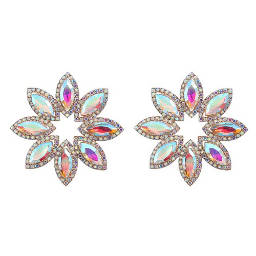 Bunte Strass Ohrringe
