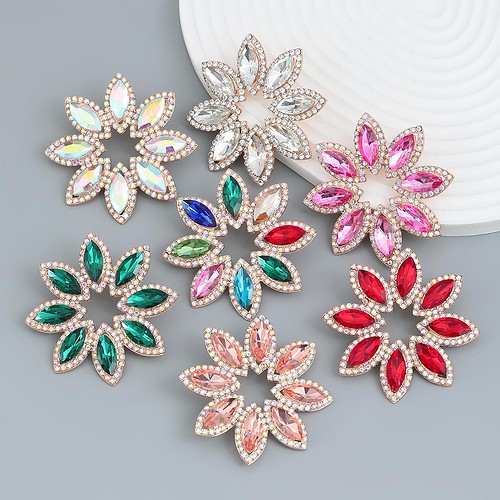Bunte Strass Ohrringe