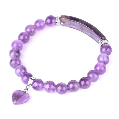 Amethyst Armband Herz