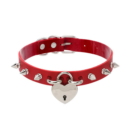Rot Choker Kette Nieten