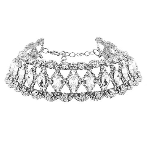 Damen Choker Kette Strass